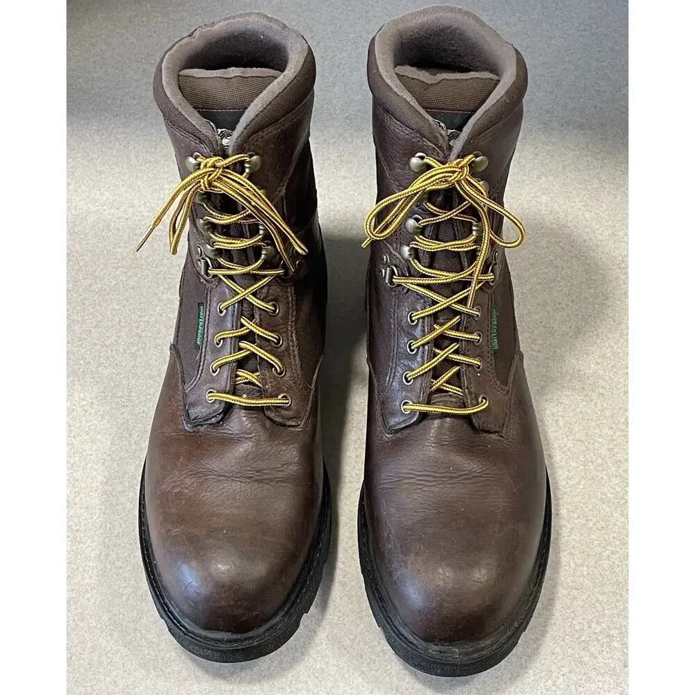 Georgia Boot G107 HOMELAND 8” Men’s Sz 11 Brown Steel-Toe Work Boots Waterproof